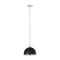 Z-Lite Landry 1 Light Pendant, Matte Black & Chrome 1004P10-MB-CH - alternate 4